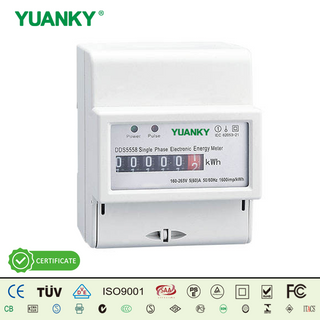 Meter Tenaga Aktif Din-rel Elektronik Fasa Tunggal DDS5558-4P