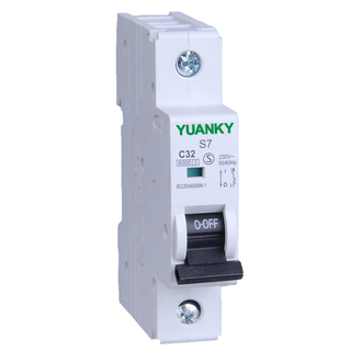 YUANKY S7-G MCB 1-63A 1P 2P 3P 4P Kurve bcd 6ka Miniatur-Leistungsschalter Mcb
