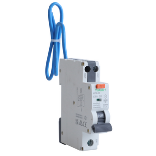 RCBO Single Module 50a 32a 16a 6a 1p+N C & C Кривая 6KA.